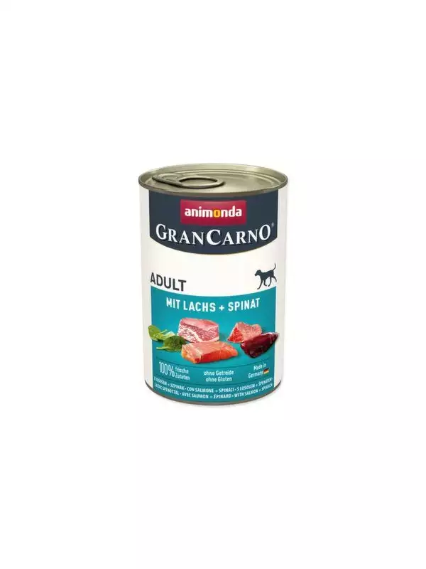 Konzerva Animonda Gran Carno Adult s lososem a špenátem 400g