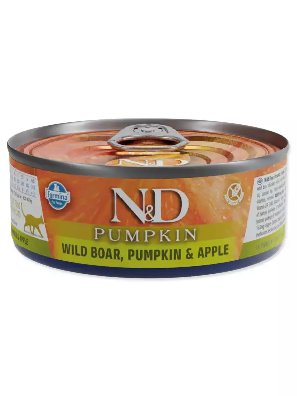 Konzerva N&D Cat Wild Boar, Pumpkin & Apple 70g