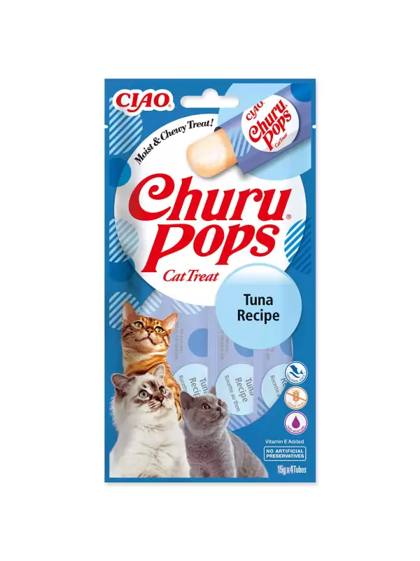 Pochoutka Churu Pops tuňák 4x15g