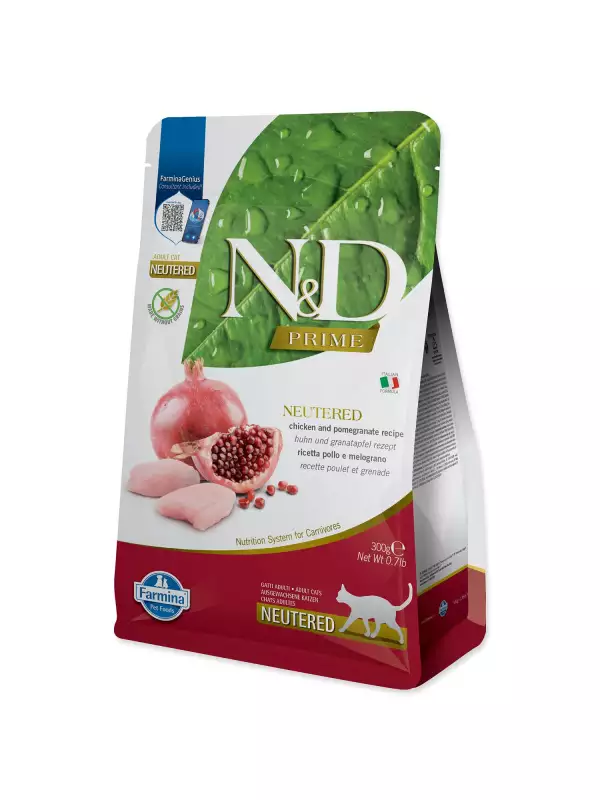 Krmivo N&D Cat Prime Neutered Chicken & Pomegranate 0,3kg