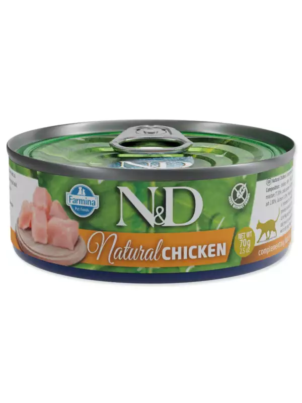 Konzerva N&D Cat Natural Chicken 70g