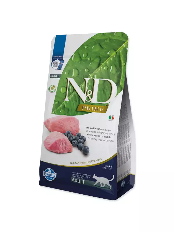 Krmivo N&D Cat Prime Lamb & Blueberry 1,5kg