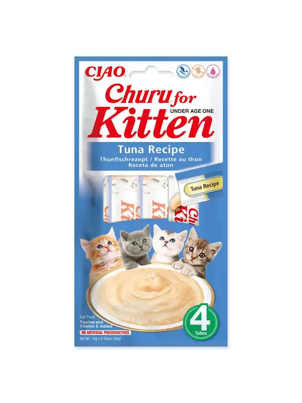 Pochoutka Churu Kitten tuňák 4x14g