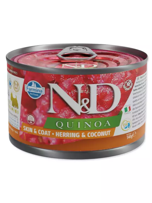 Konzerva N&D Dog Quinoa Herring & Cococnut 140g