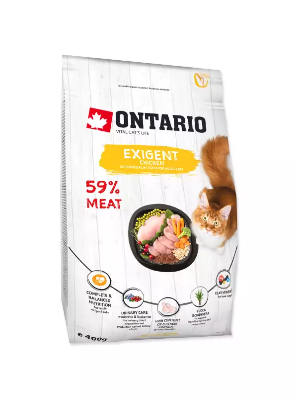 Krmivo Ontario Cat Exigent 0,4kg