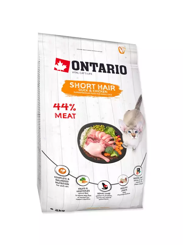 Krmivo Ontario Cat Shorthair 2kg